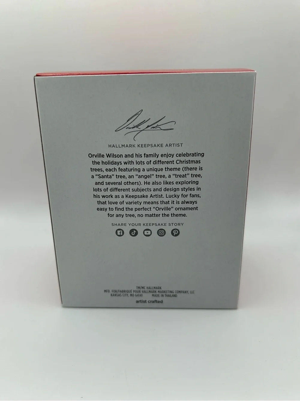 Hallmark keepsake ornament